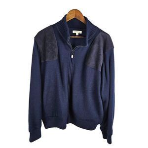 Orvis Merino Wool Shooting Jacket Mens XL Lined Bomber Hunting Full Zip Suede